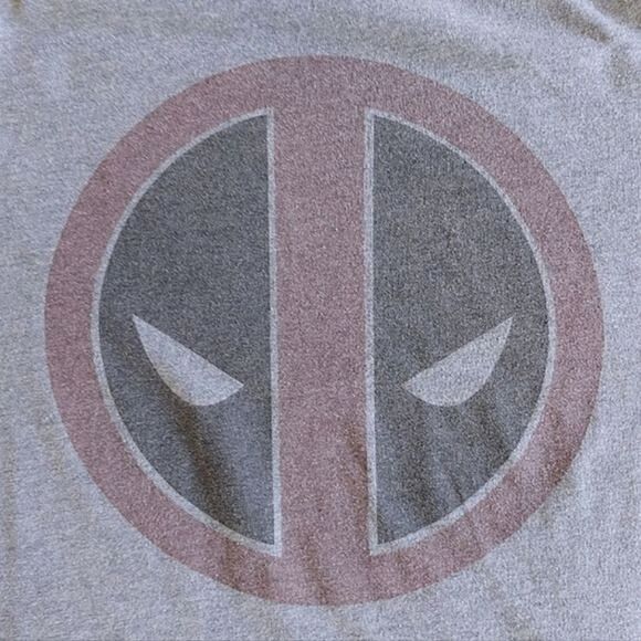 Old Navy Deadpool heather blue-grey short sleeve T-shirt - Picture 11 of 12